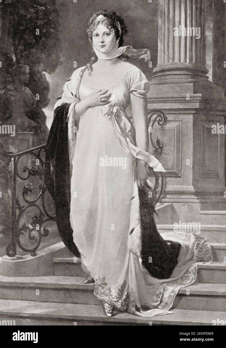 Duchess Louise de Mecklembourg-Strelitz, 1776 – 1810. La reine consort de la Prusse comme épouse du roi Frederick William III Banque D'Images