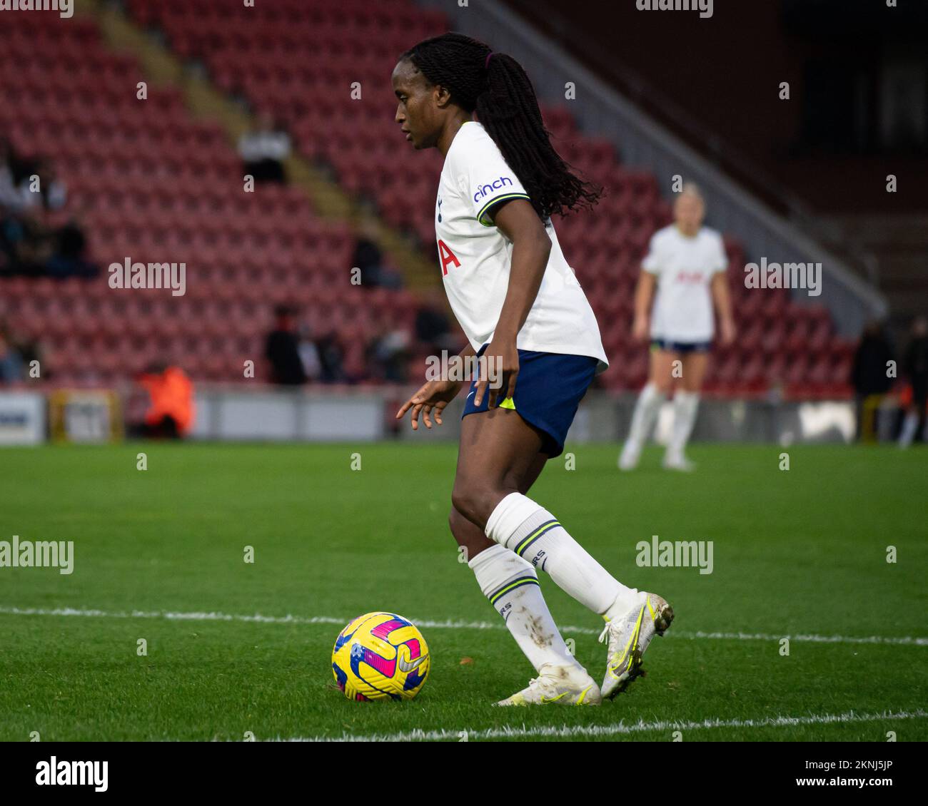 Londres, Royaume-Uni. 27th novembre 2022. Londres, Angleterre, 27 novembre 2022 : lors du match de la coupe de la Ligue des femmes entre Tottenham Hotspur et Coventry se sont Unis au stade de Brisbane Road, en Angleterre. (Daniela Torres/SPP) crédit: SPP Sport presse photo. /Alamy Live News Banque D'Images