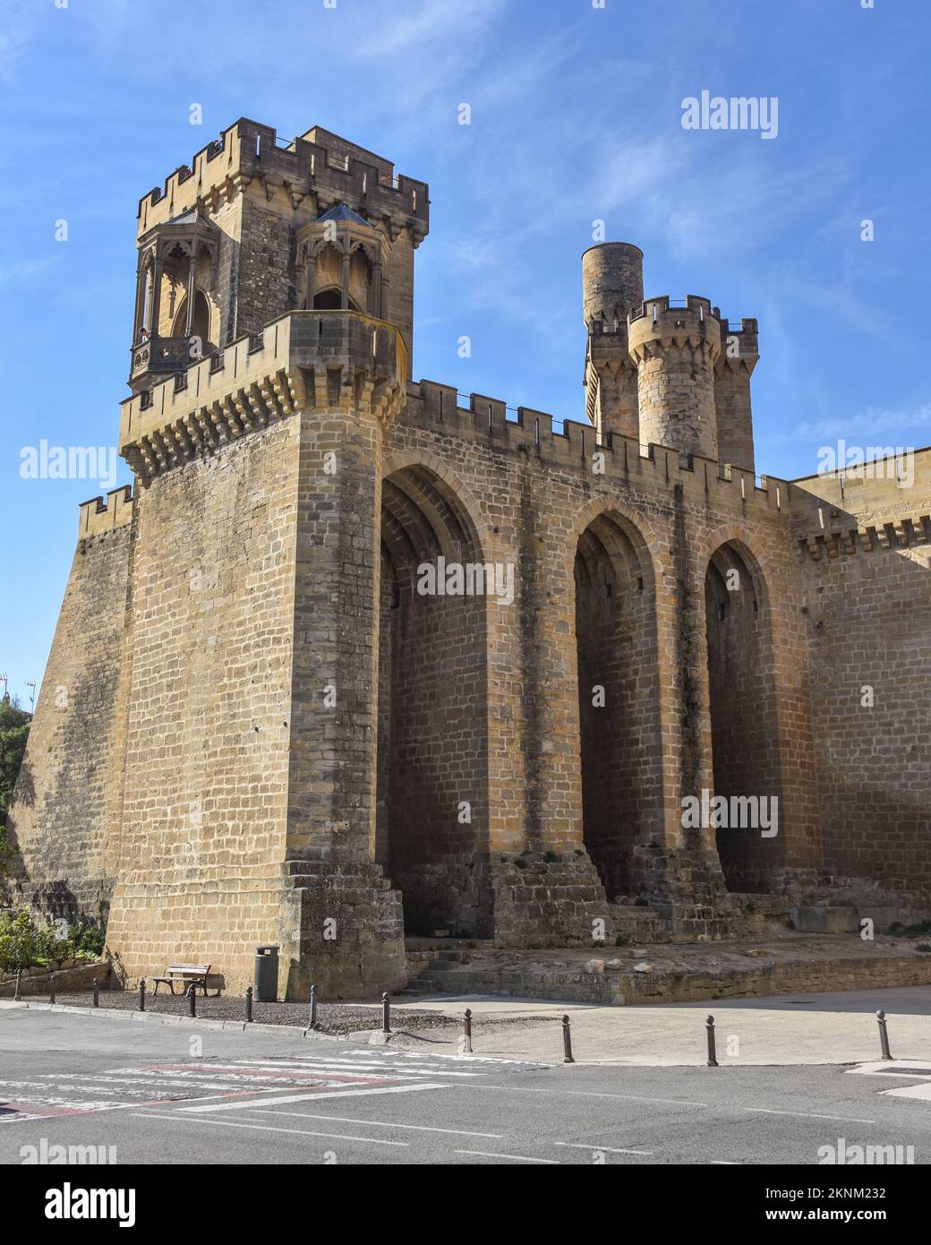 Olite, Espagne - 31 août 2022 : Palais des Rois de Navarre d'Olite, Olite, Navarre Banque D'Images