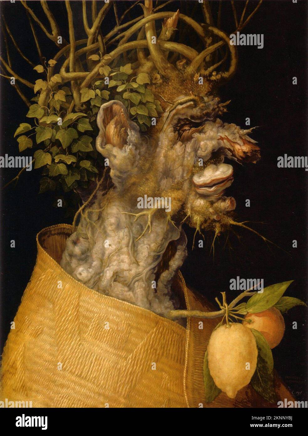 Hiver 1563, peinture par Giuseppe Arcimboldo Banque D'Images