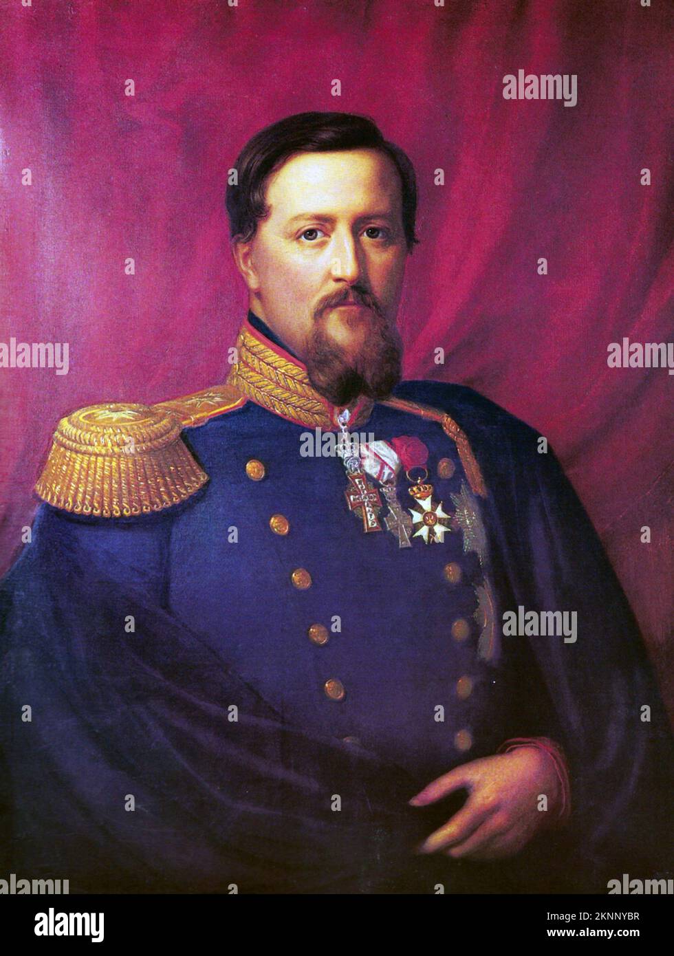 Frederick VII du Danemark (1808 – 1863) Roi du Danemark de 1848 à 1863. Banque D'Images