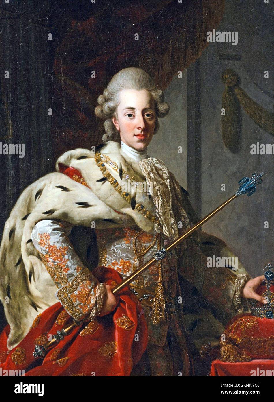 Chrétien VII du Danemark (1749 – 1808) Roi du Danemark–Norvège de 1766 à 1808. Banque D'Images