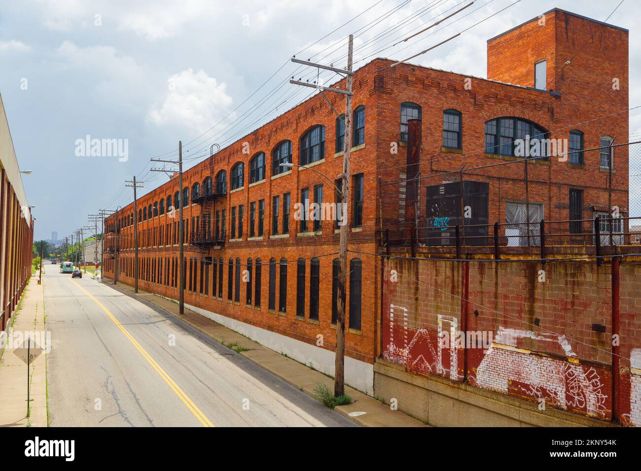L'usine Ford Piquette 'Model T' est située dans le quartier historique industriel de Piquette Avenue de Milwaukee Junction, Detroit, Michigan, États-Unis. Banque D'Images