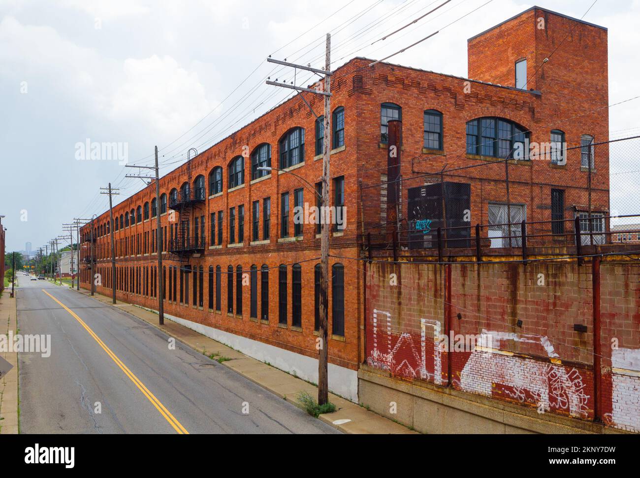 L'usine Ford Piquette 'Model T' est située dans le quartier historique industriel de Piquette Avenue de Milwaukee Junction, Detroit, Michigan, États-Unis. Banque D'Images