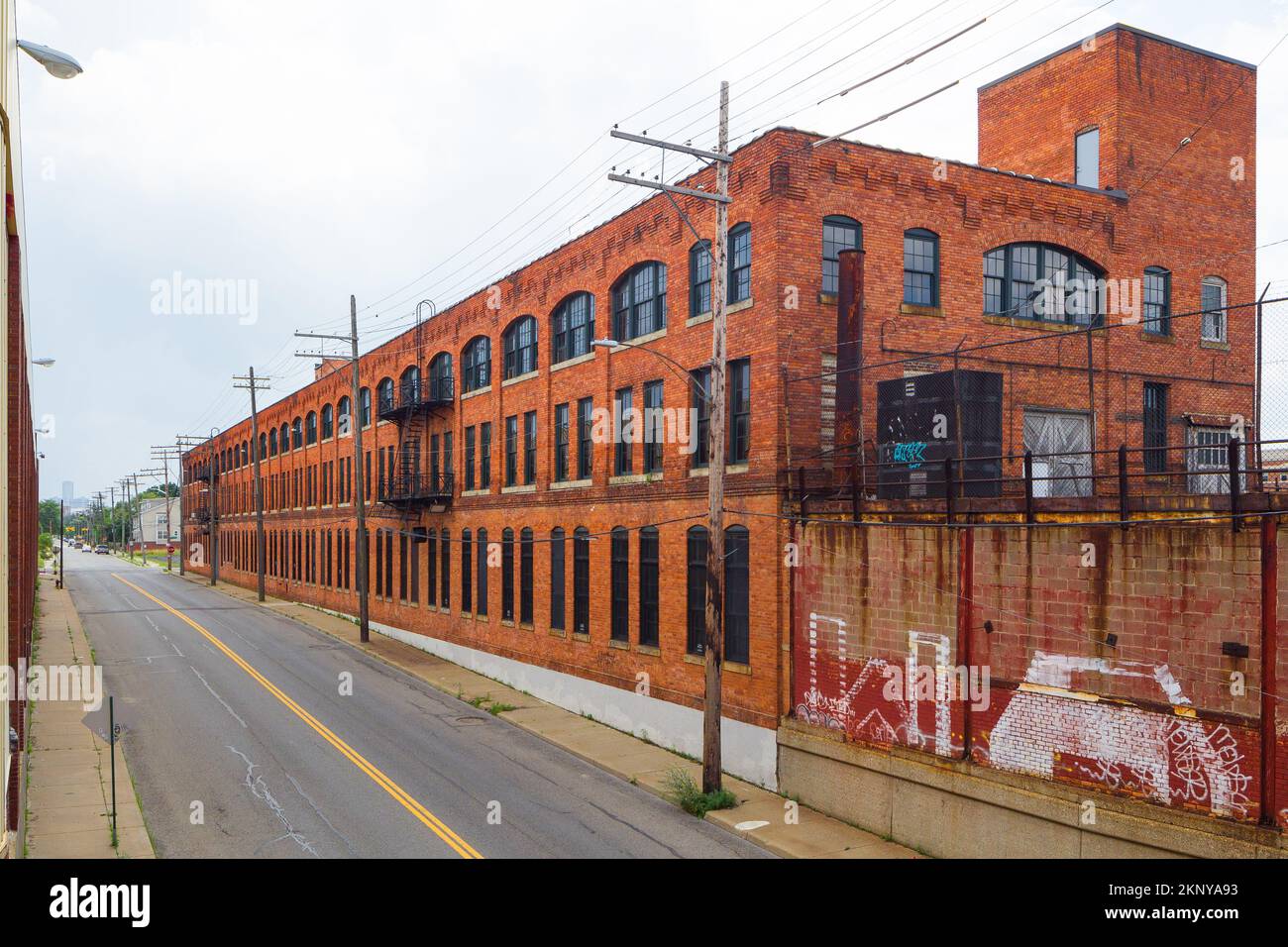L'usine Ford Piquette 'Model T' est située dans le quartier historique industriel de Piquette Avenue de Milwaukee Junction, Detroit, Michigan, États-Unis. Banque D'Images