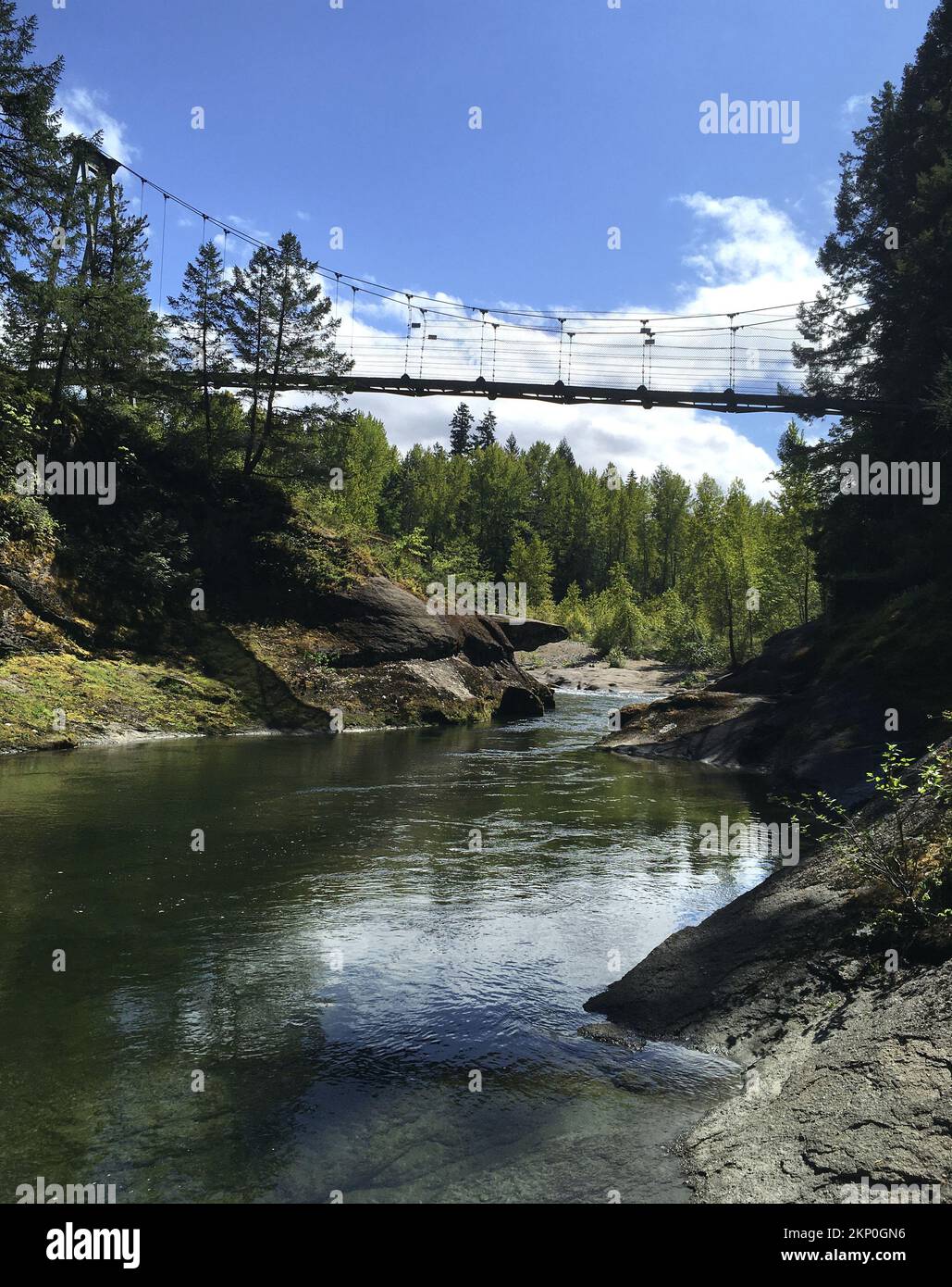 Parc régional Top Bridge à Parksville, sur l'île de Vancouver, Colombie-Britannique, Canada Banque D'Images