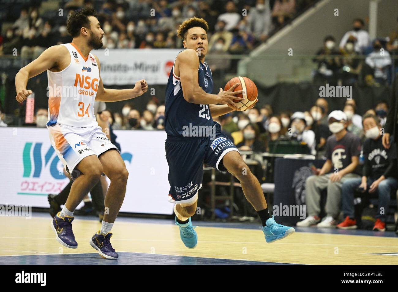 Centre international de natation de Yokohama, Kanagawa, Japon. 27th novembre 2022. Kai King (B-Corsairs), 27 NOVEMBRE 2022 - Basketball : 2022-23 B.LIGUE B1 jeu entre Yokohama B-Corsairs 88-67 Niigata Albirex BB au Centre International de natation de Yokohama, Kanagawa, Japon. Credit: MATSUO.K/AFLO SPORT/Alay Live News Banque D'Images