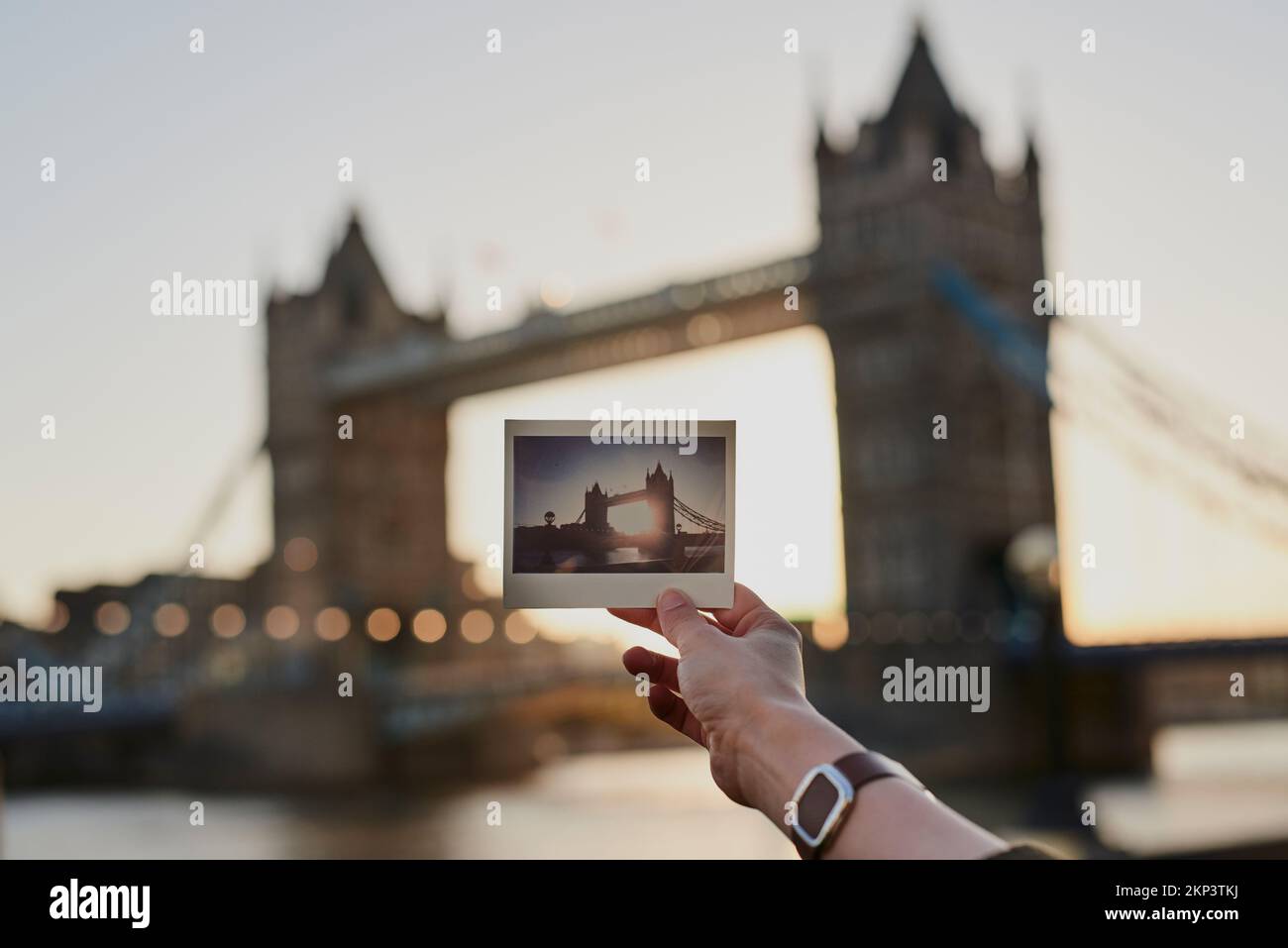 Tourisme, photographie et pont de Londres, voyage et tourisme, vacances visite de mémoire ou de bâtiment icône, aventure ou vacances. Photographie, photo Banque D'Images