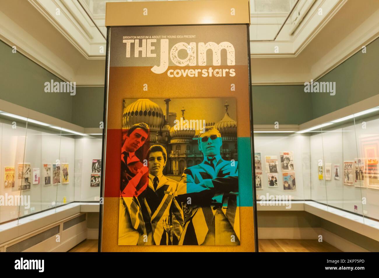 Angleterre, East Sussex, Brighton, Brighton Museum, exposition des souvenirs du Jam Pop Group Banque D'Images