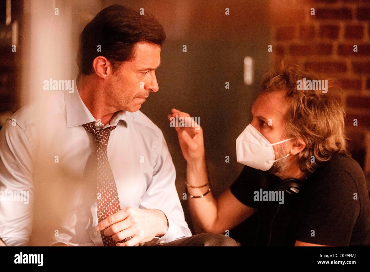 HUGH JACKMAN et FLORIAN ZELLER dans LE FILS (2022), dirigé par FLORIAN ZELLER. Credit: Embankment films / Album Banque D'Images