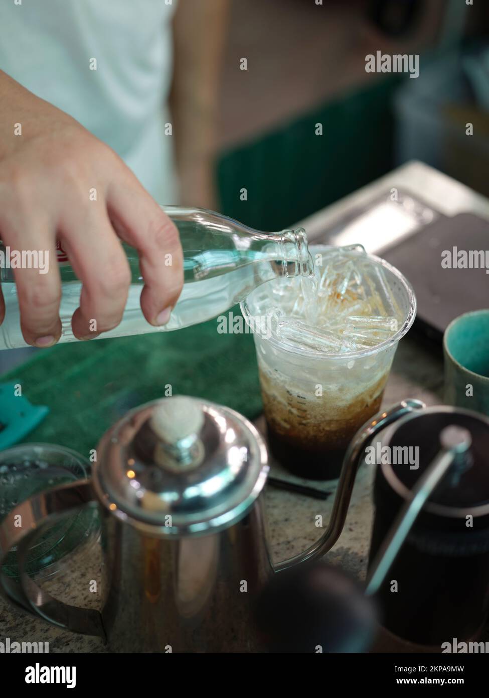 Maison froide sale cola Soda, cuisine THAÏLANDAISE de rue Banque D'Images