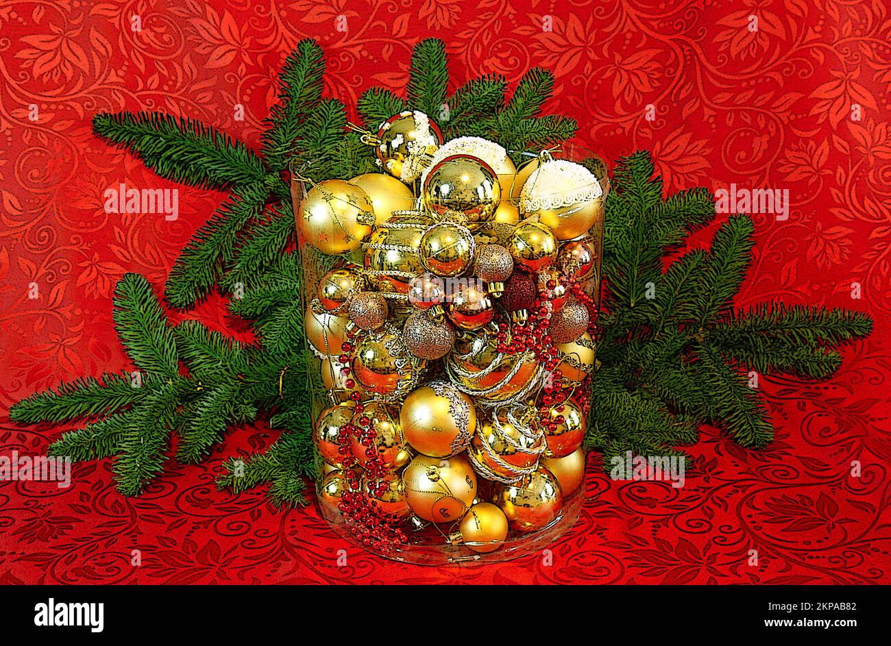 Décorations de Noël colorées photo. Décoration de Noël. Modèle d'ambiance festive. Banque D'Images