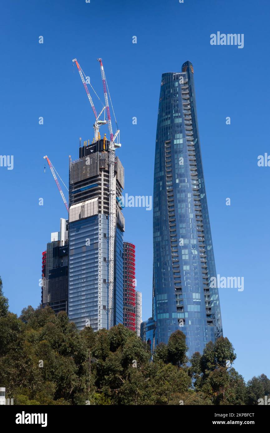Sydney, Australie, 11th octobre 2022. Vues générales du projet de développement de Barangaroo et de la promenade de Barangaroo, Sydney. Banque D'Images