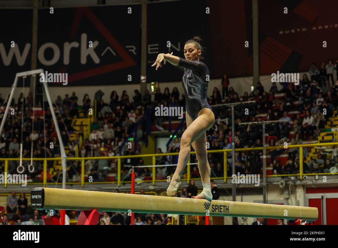 Alice d’Amato pendant le Grand Prix di Ginnastica 2022 à E-Work Arena, Busto Arsizio. (Photo de Fabrizio Carabelli / SOPA Images / Sipa USA) Banque D'Images