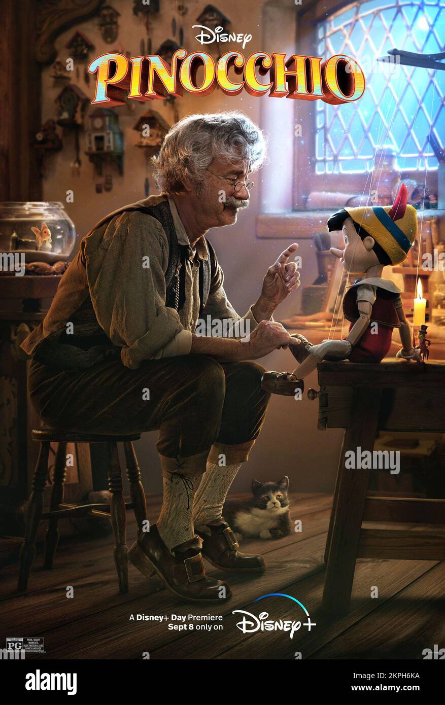 Poster Pinocchio Tom Hanks Banque D'Images