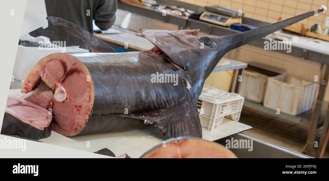 Détails du marché du poisson en Sicile. Banque D'Images Détails du marché du poisson en Sicile. Banque D'Images
