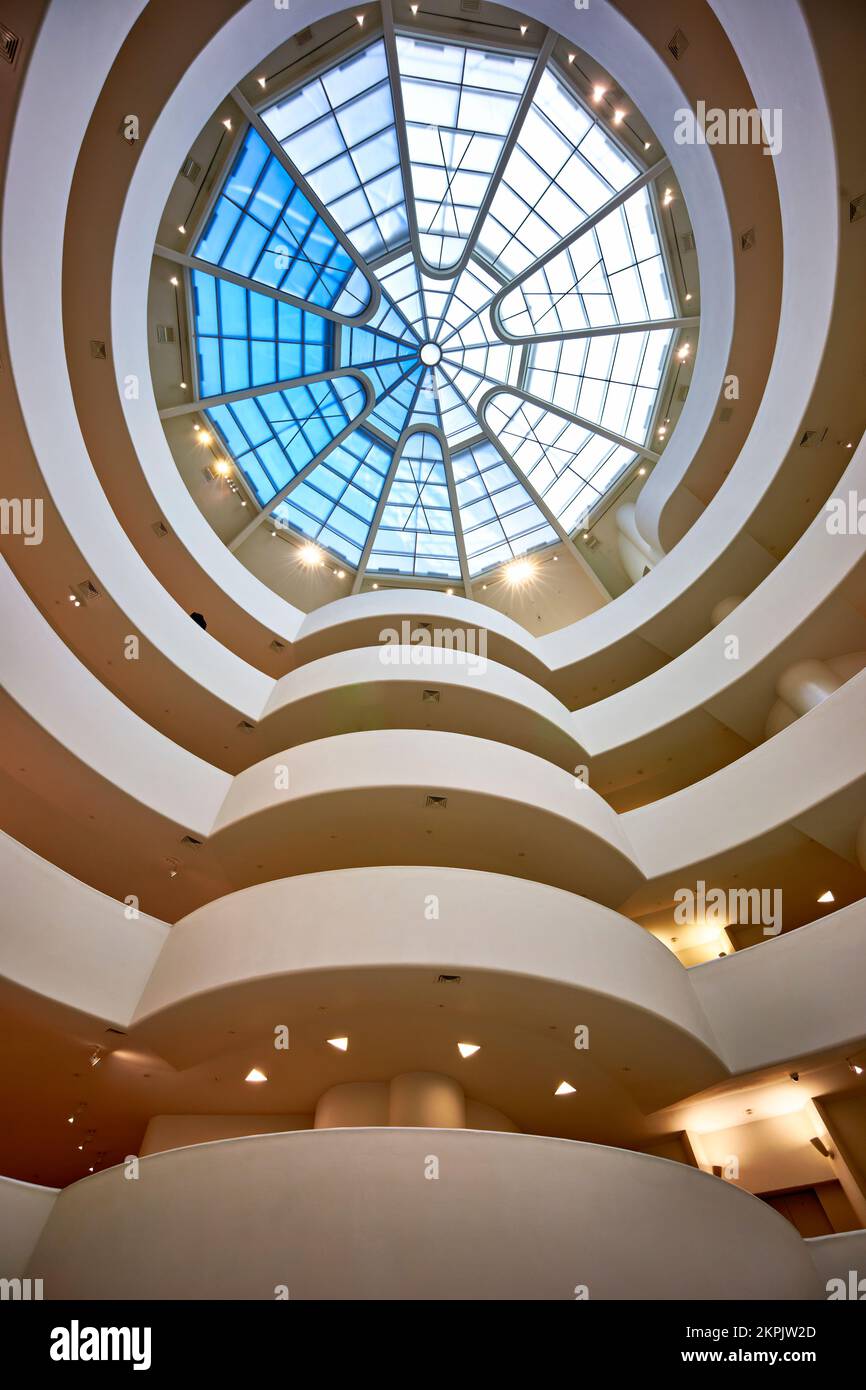 New York. Manhattan. États-Unis. Musée Solomon R. Guggenheim Banque D'Images