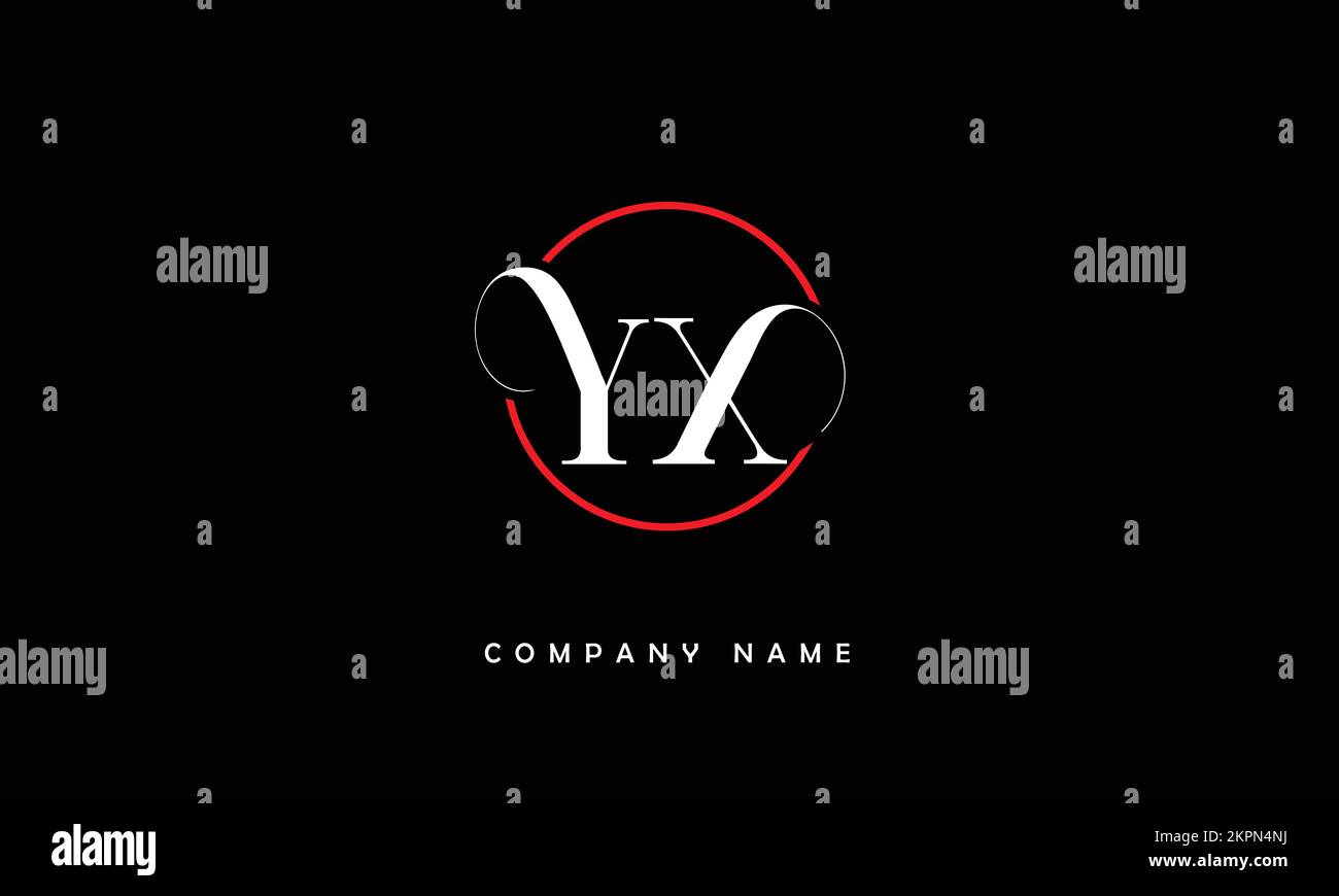 YX, XY lettres abstraites logo Monogramme Illustration de Vecteur