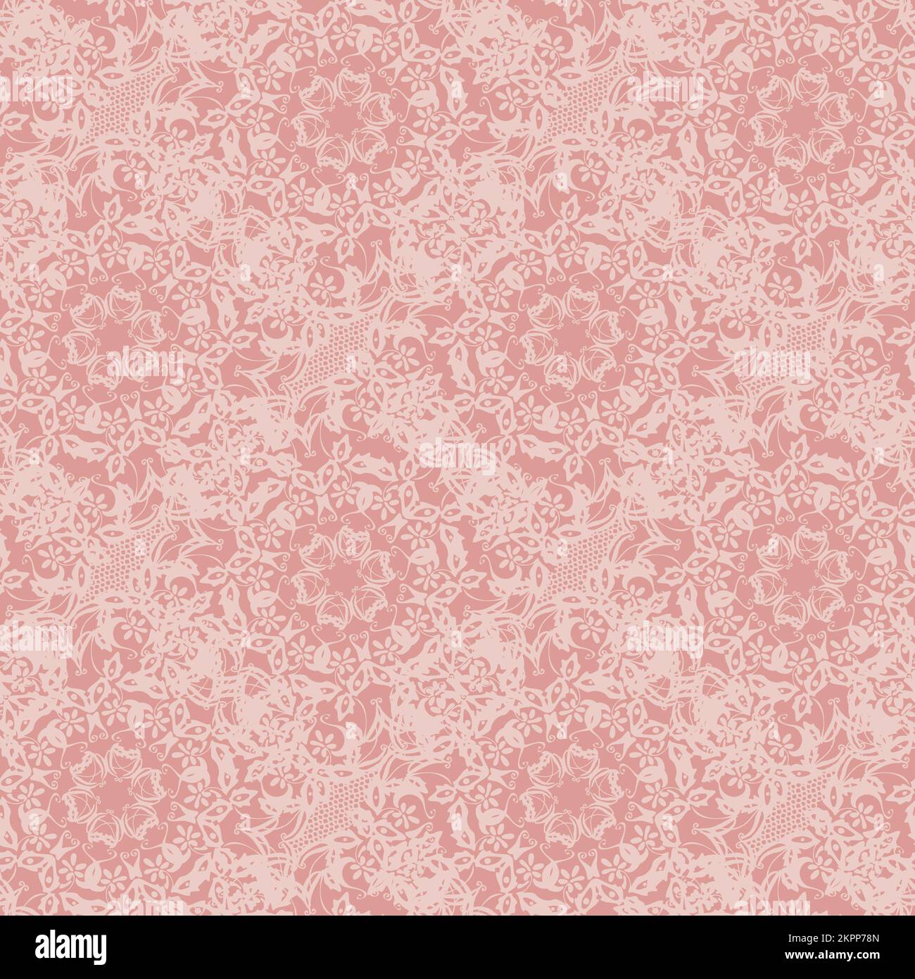 Motif vectoriel sans couture en dentelle rose Illustration de Vecteur