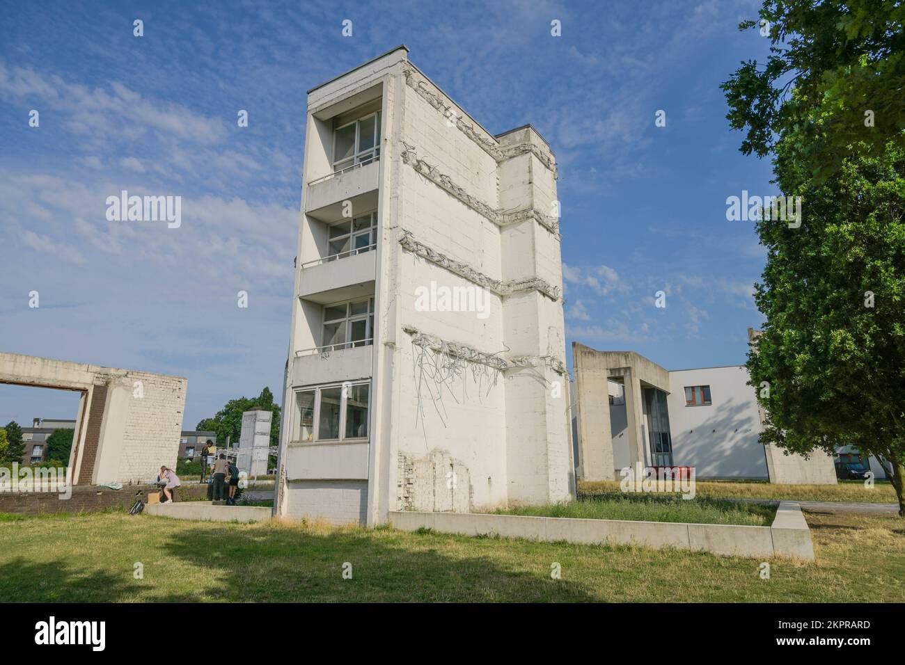 Ludwigsturm, Garten der Erinnerung, Altstadtpark, Duisburg, Nordrhein-Westfalen, Allemagne Banque D'Images