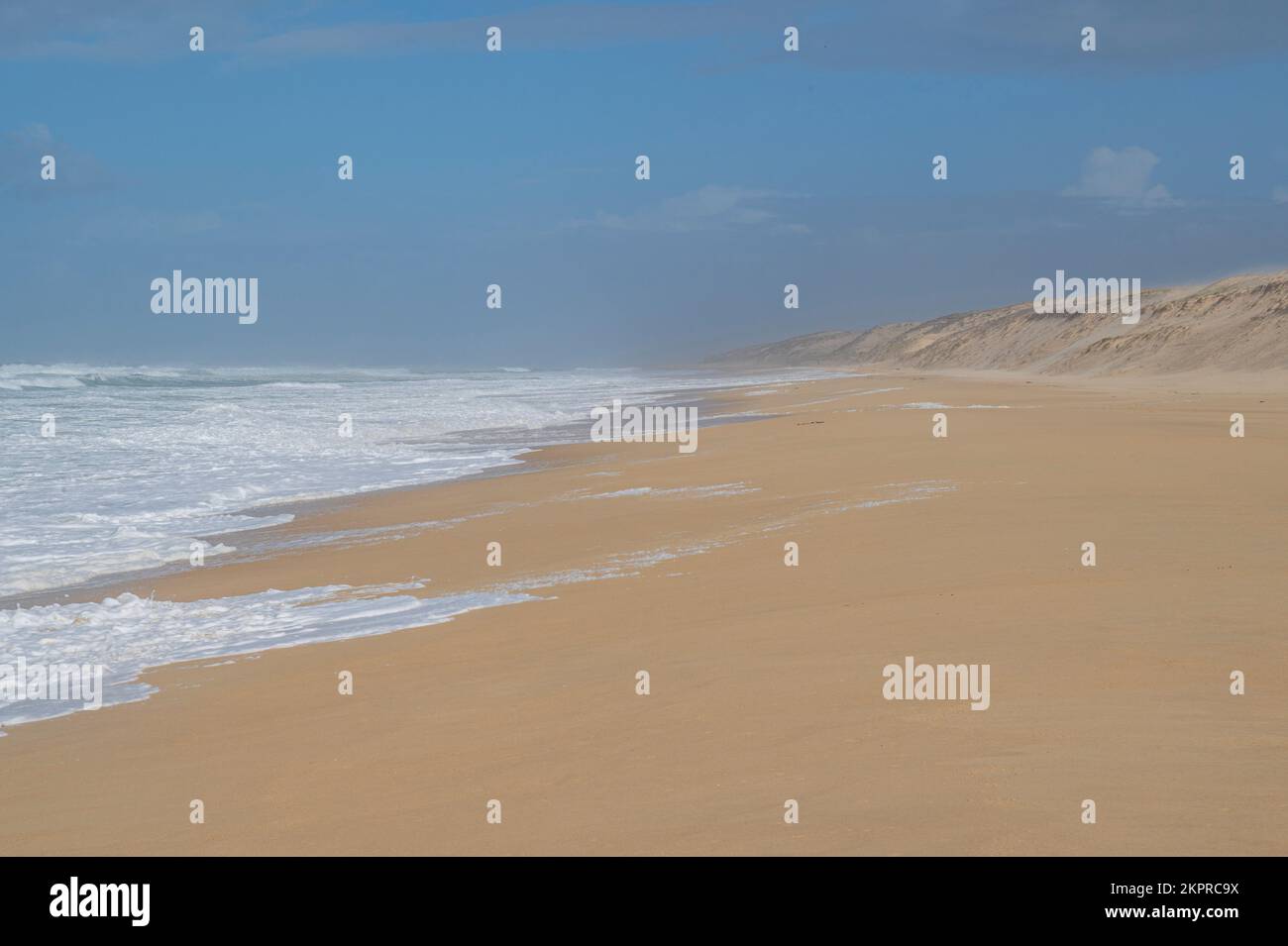 Les dunes du Cap de l'Homy sur la côte atlantique de la Nouvelle-Aquitaine Banque D'Images