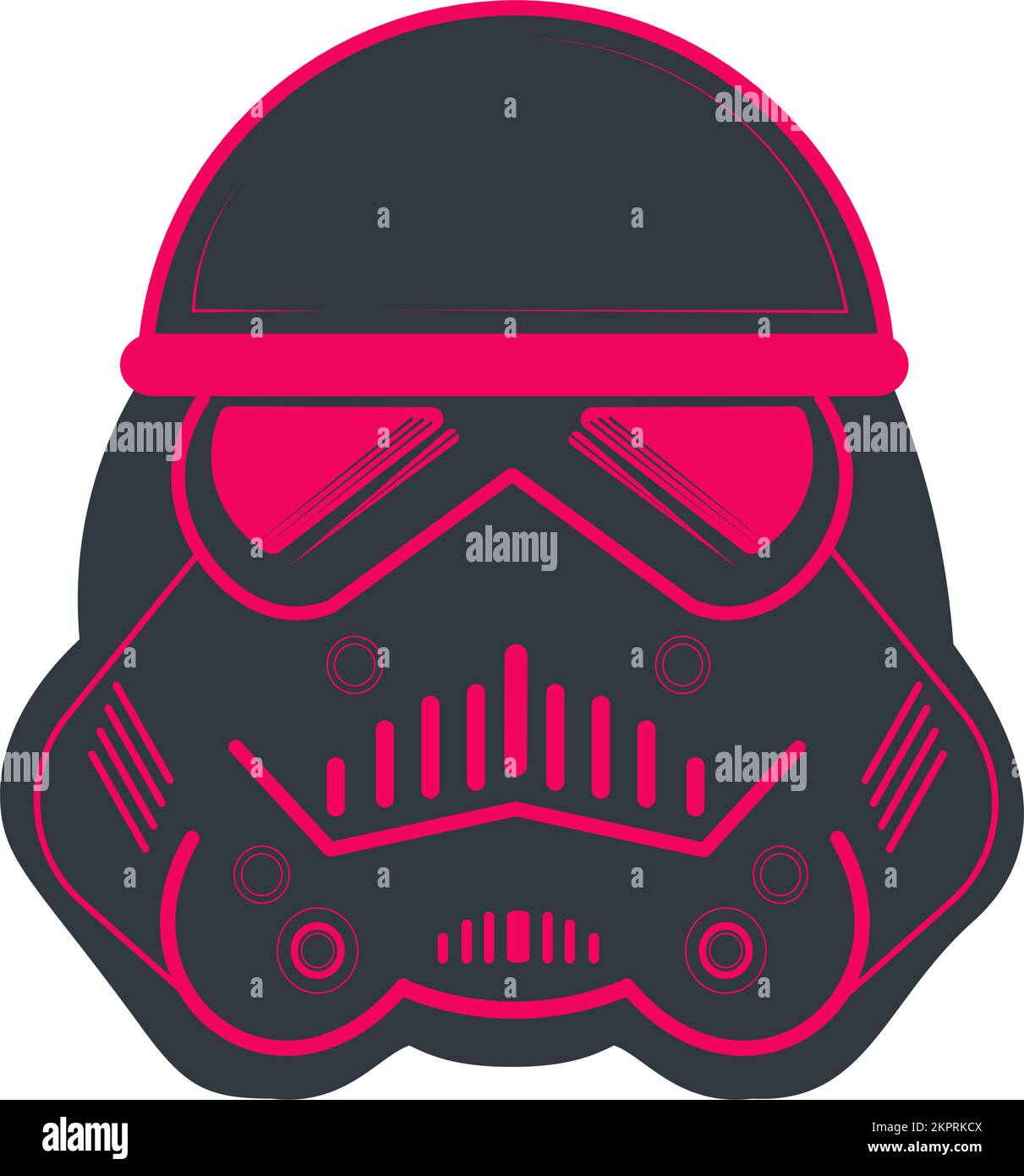 Illustration du vecteur casque Storm Trooper Illustration de Vecteur
