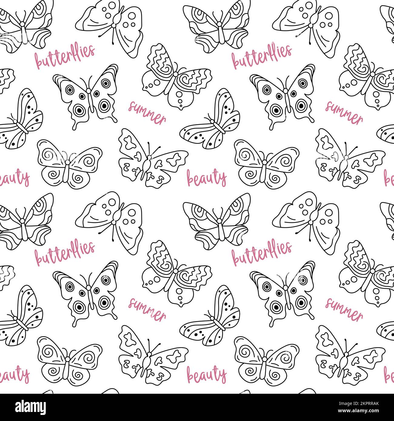 Motif Papillon Sans Couture Motif De Papillons Décoratifs Vectoriels Ou  Illustration D'arrière-plan
