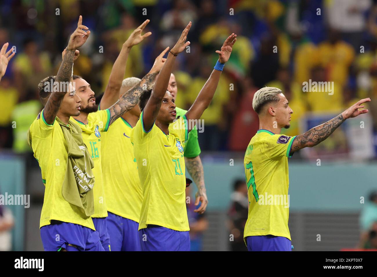 Doha, Qatar. 28 novembre 2022. Coupe du monde de la FIFA Qatar 2022 match du Groupe G entre le Brésil et la Suisse au stade 974 sur 28 novembre 2022 à Doha, Qatar. Photo: Goran Stanzl/PIXSELL Credit: Pixsell photo & Video Agency/Alay Live News Banque D'Images