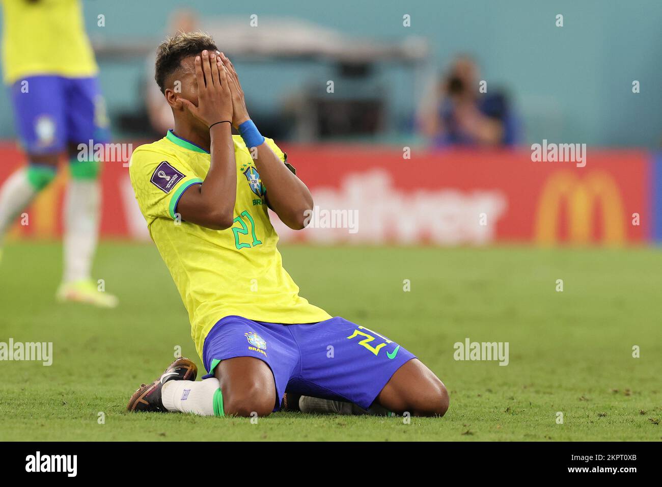 Doha, Qatar. 28 novembre 2022. Coupe du monde de la FIFA Qatar 2022 match du Groupe G entre le Brésil et la Suisse au stade 974 sur 28 novembre 2022 à Doha, Qatar. Photo: Goran Stanzl/PIXSELL Credit: Pixsell photo & Video Agency/Alay Live News Banque D'Images