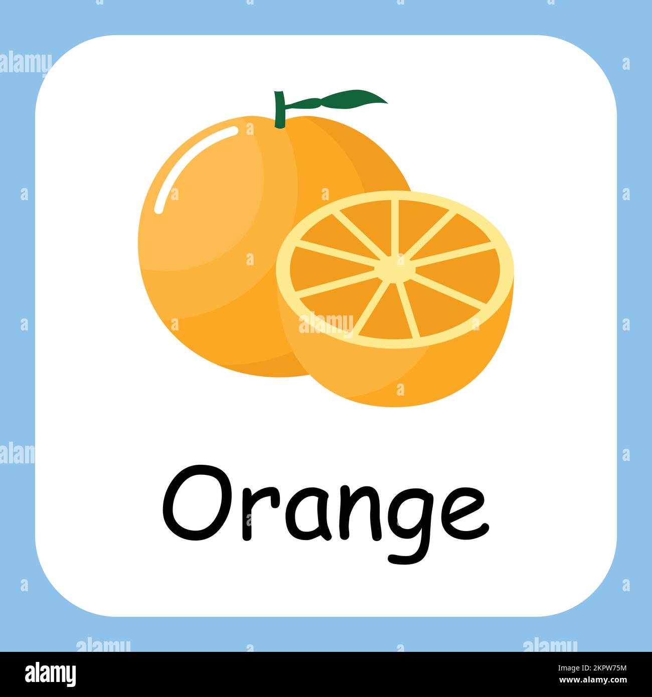 Orange clip Art, Illustration pour enfants, dessin animé fruit illustration Illustration de Vecteur