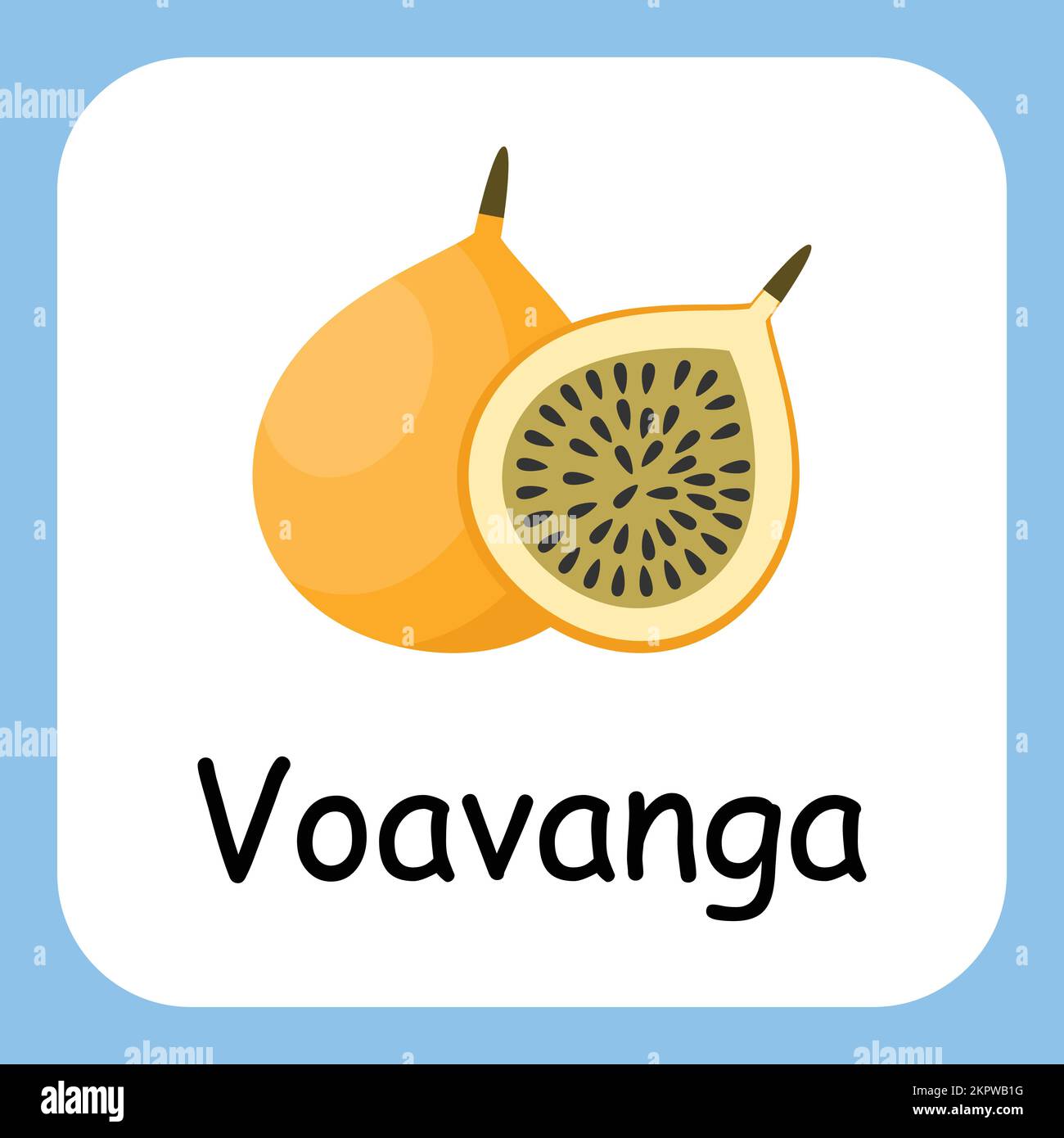 Voavanga clip Art, Illustration pour enfants, dessin animé fruit illustration Illustration de Vecteur