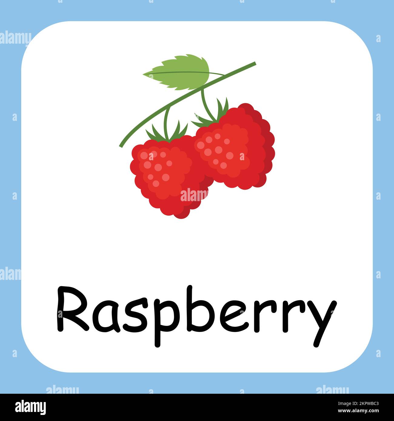 Raspberry clip Art, Illustration pour enfants, dessin animé fruit illustration Illustration de Vecteur