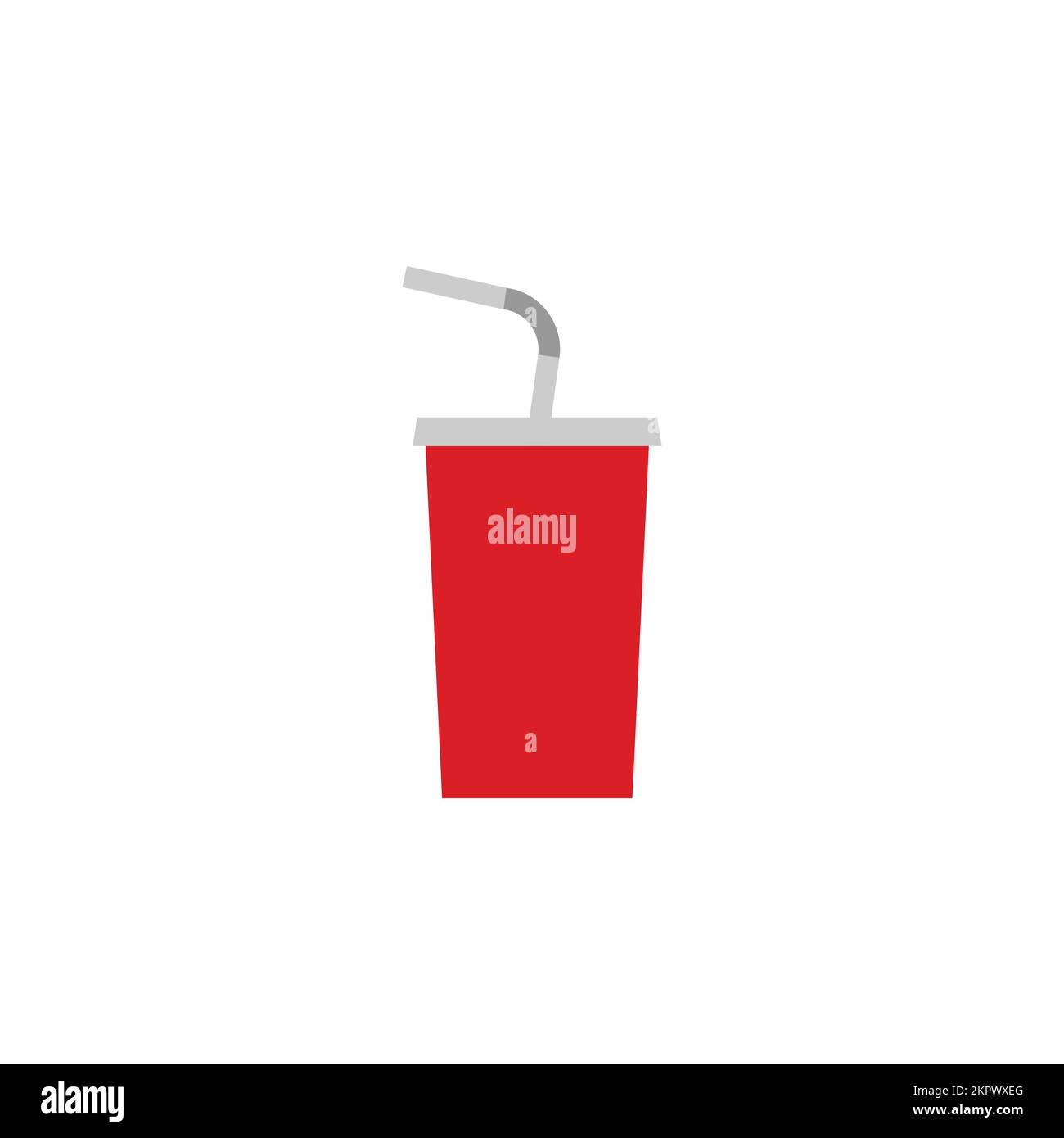 Cola Icon, Fast Food concept, Flat style. - Vecteur. Illustration vectorielle Illustration de Vecteur