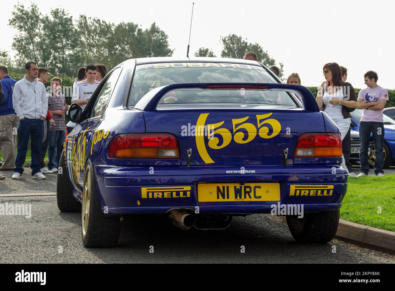 Colin McRae 1996 rallye N1WRC au siège social de ProDrive pendant le rassemblement McRae de Colin McRae 1996 rallye N1WRC au siège social de ProDrive pendant le rassemblement McRae de