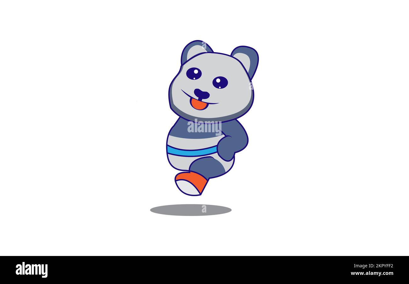 Illustration vectorielle du panda isolé Illustration de Vecteur