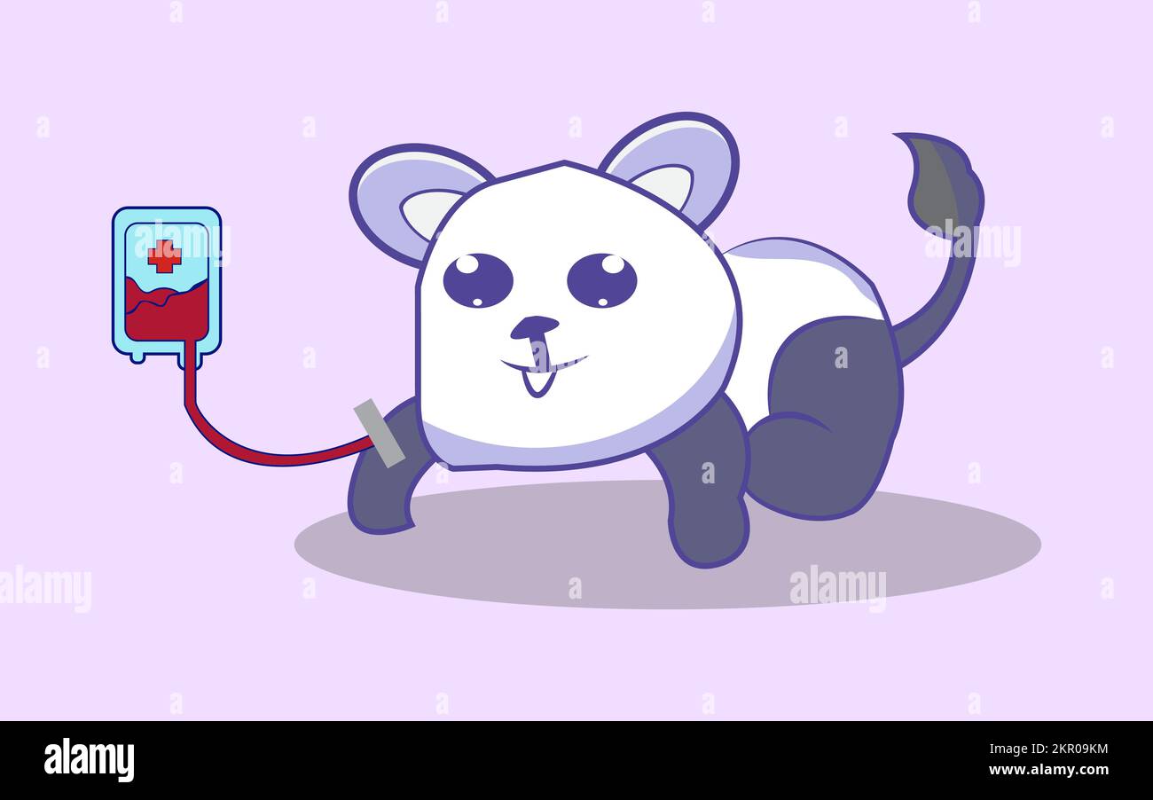 Illustration vectorielle du panda isolé Illustration de Vecteur