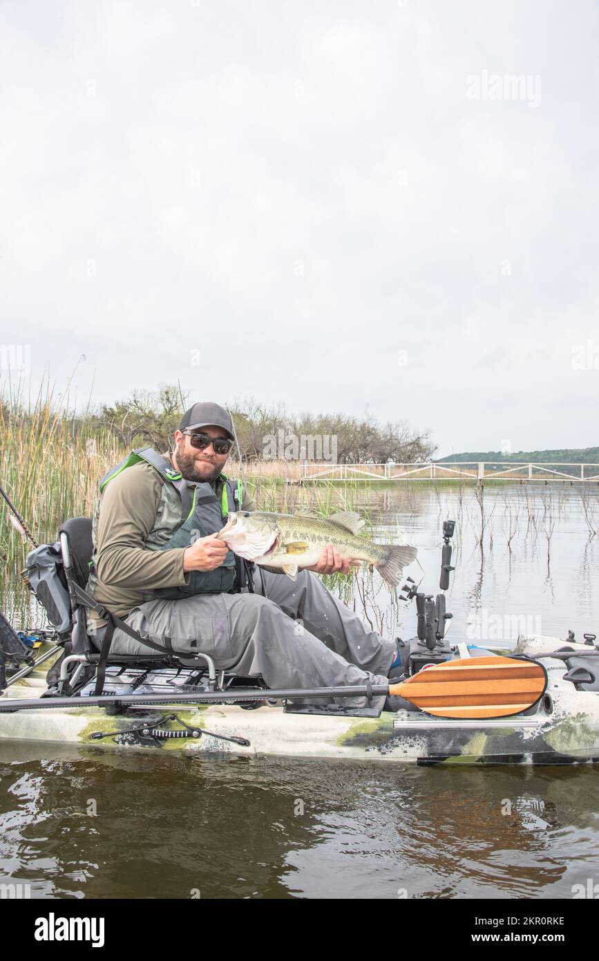 Bonne grosse bouche basse attrapée au Texas Banque D'Images