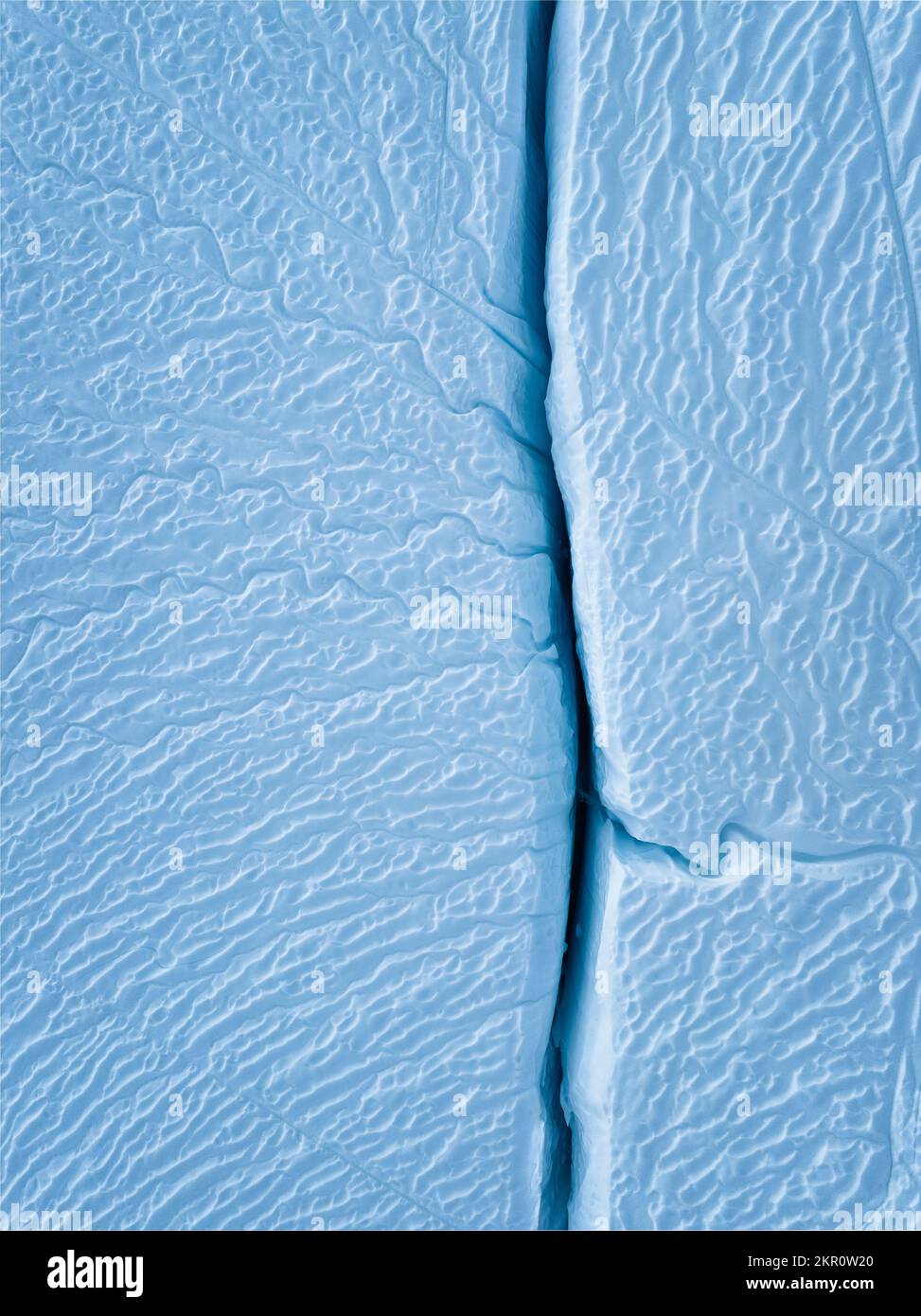 texture de la surface des icebergs en vue centiale Banque D'Images