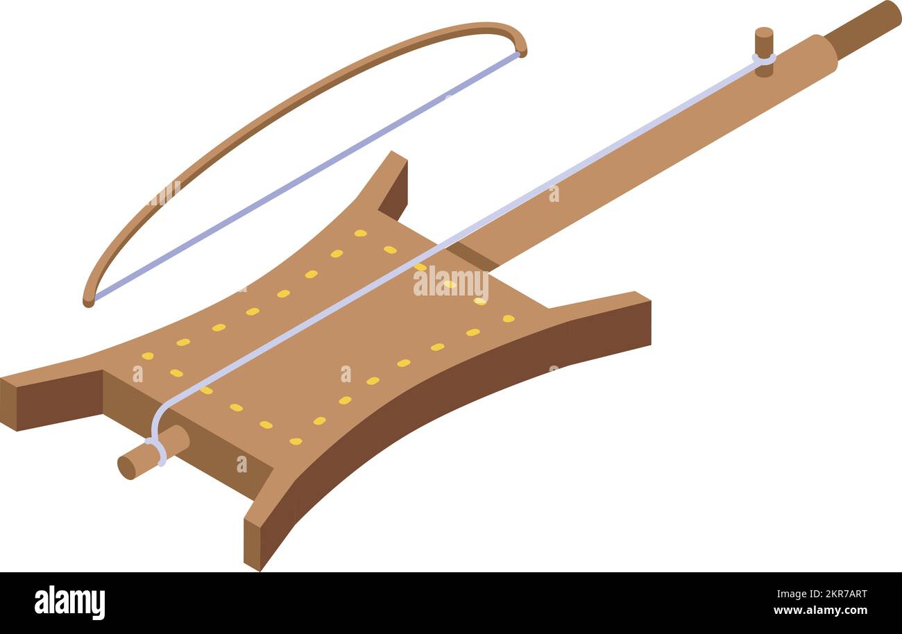 Vecteur isométrique d'icône d'instrument de musique bédouin. Camp dans le désert. Camoufler arabe Illustration de Vecteur