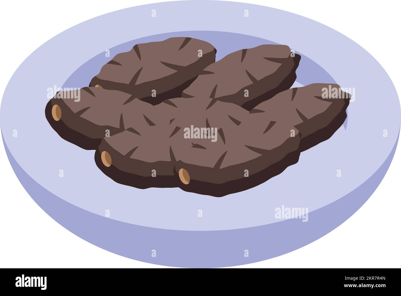 Vecteur isométrique Bedouin Food Icon. Chameau arabe. Sable de marche Illustration de Vecteur