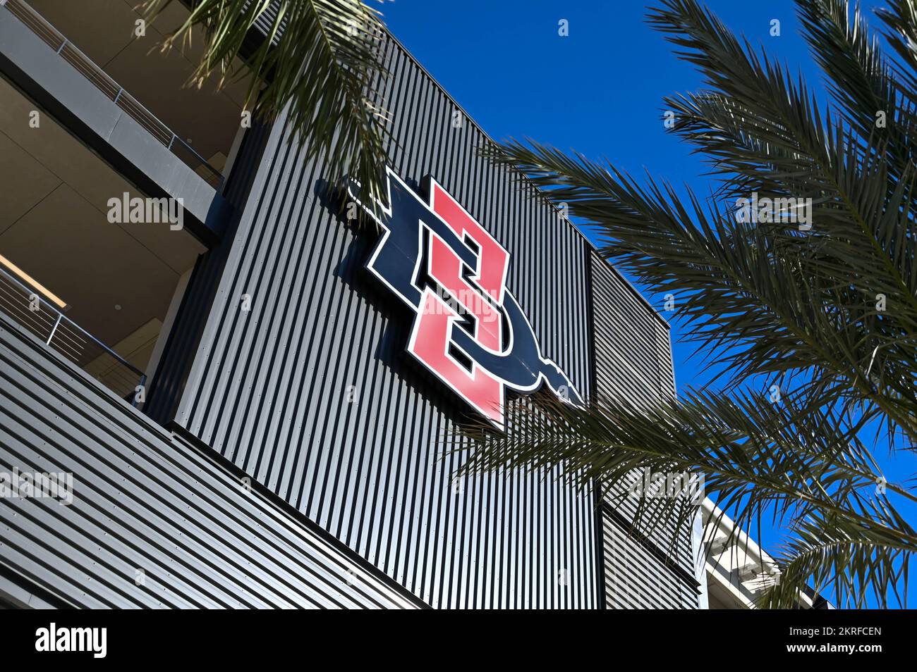 Vue générale du stade Snapdragon, stade de l'équipe de football de l'Université d'État de San Diego et de l'équipe du FC NWSL de San Diego Wave, le lundi 24 octobre 2 Banque D'Images