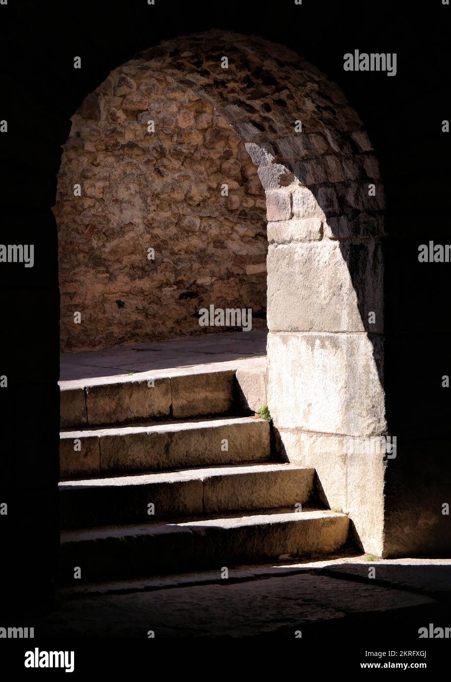 Bergama, Turquie, sept.2018: Le tunnel souterrain d'Asklepion au Temple de Telesphorus dans la ville romaine de Pergamon Banque D'Images
