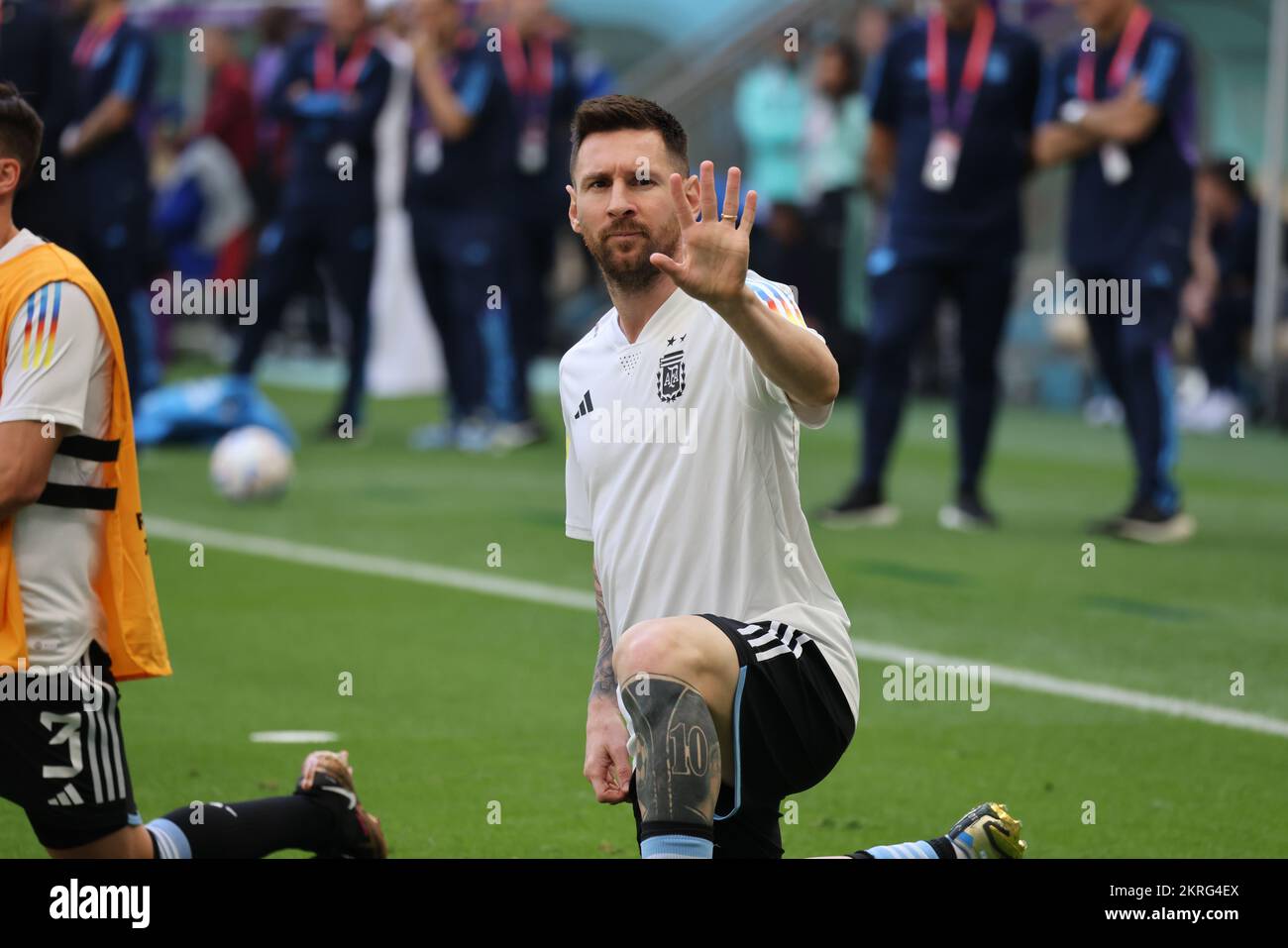 Doha, Qatar. Match de la coupe du monde de la FIFA 8 Argentine contre Arabie Saoudite. 22th novembre 2022. Banque D'Images