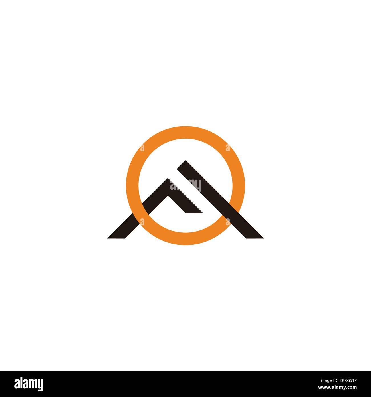 simple géométrique triangle soleil de montagne coloré logo vecteur Illustration de Vecteur