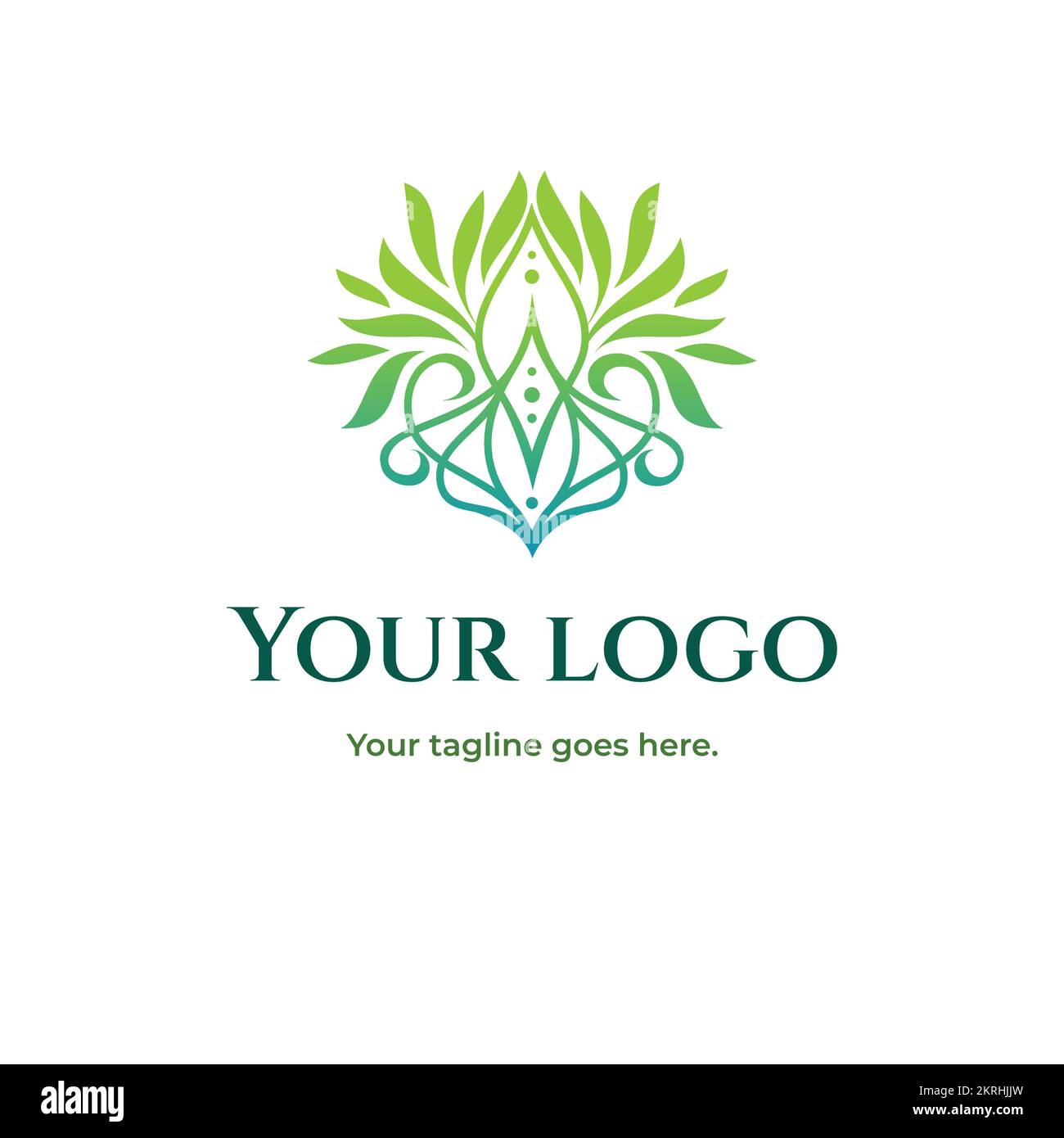 Silhouette abstraite. Logotype bienveillant et bien-être. Illustration de Vecteur