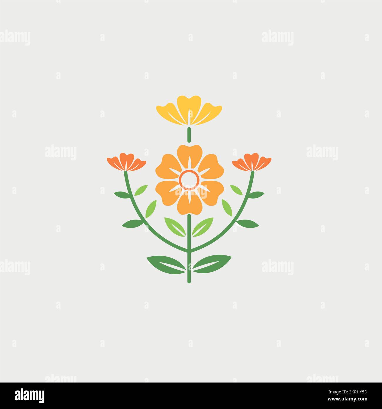 Belle fleur, fleurs, design floral, illustration de fleur botanique, logotype dessiné à la main modèle inspiré de la nature Illustration de Vecteur