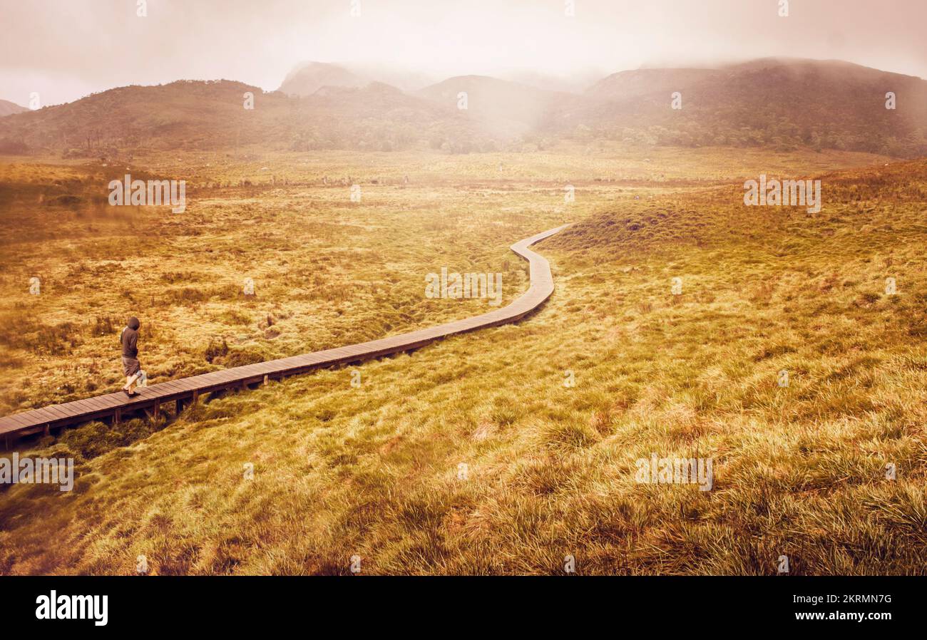 Promenade de cradle valley Banque de photographies et d’images à haute résolution Alamy