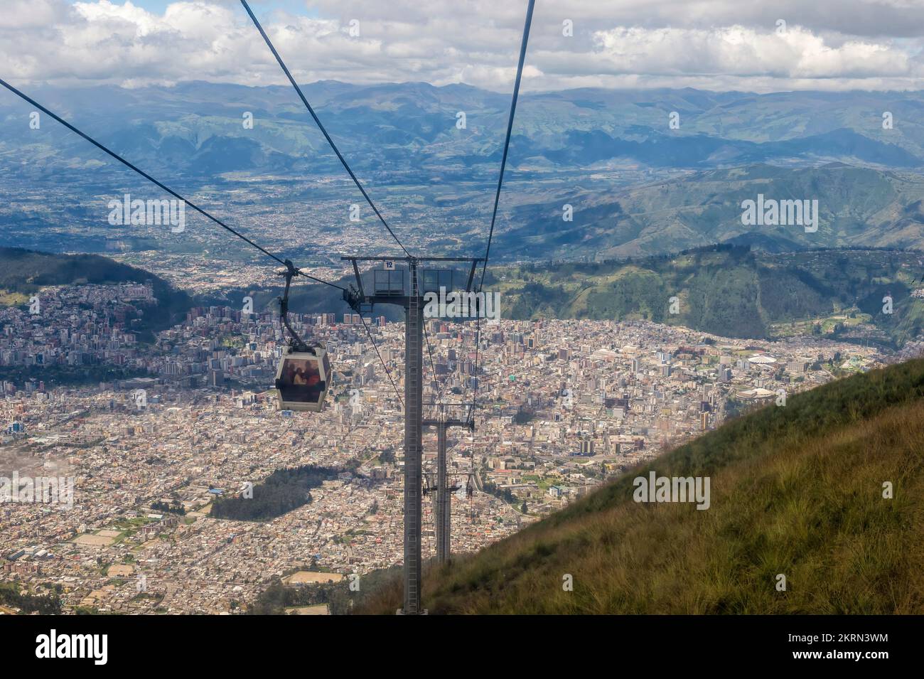 Téléphérique de Quito, province de Pichincha, Équateur Banque D'Images