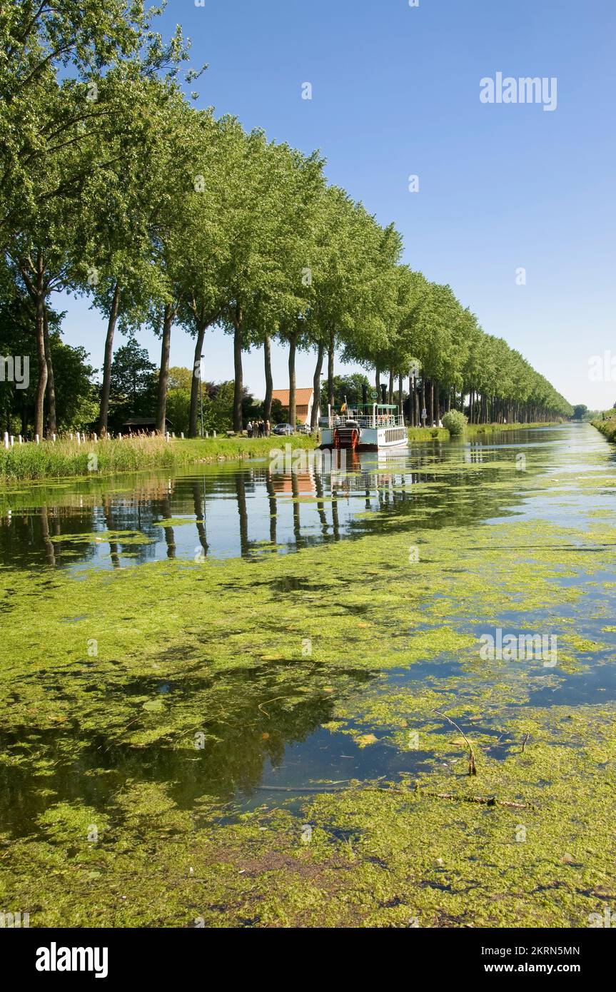 Canal de Damme à Bruges, Région flamande, Belgique Banque D'Images