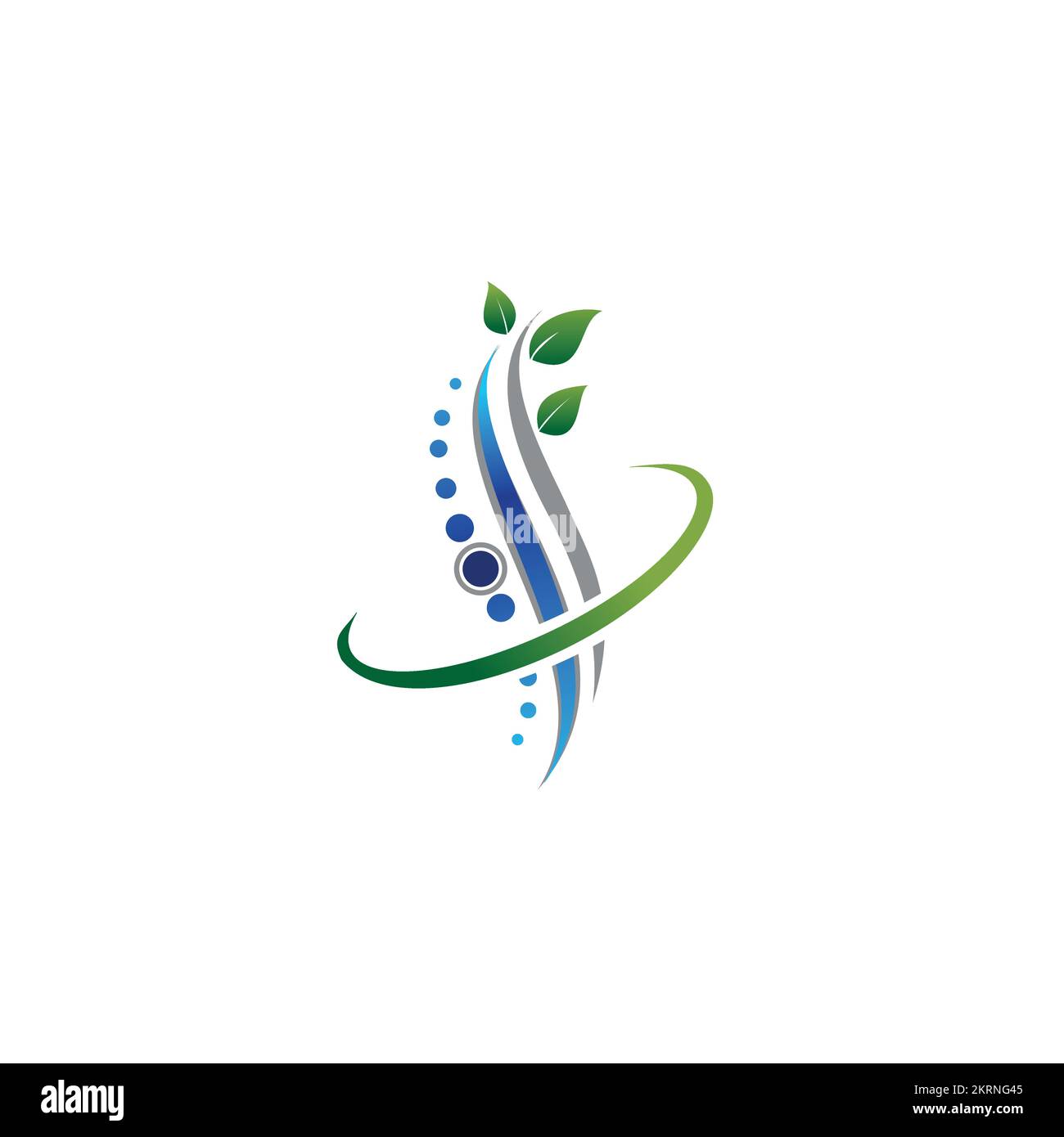 Design du logo de la colonne vertébrale.logotype chiropractique oropadique. Icône médicale. Illustration de Vecteur